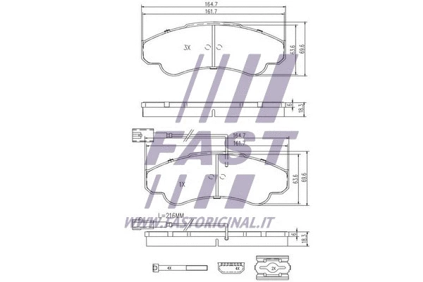 Brake Pad Set, disc brake