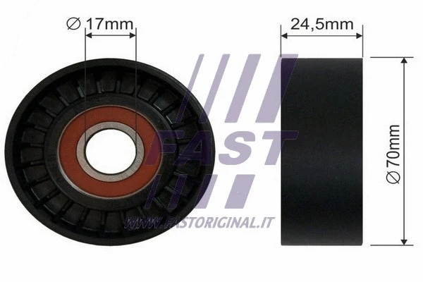 Tensioner Pulley, V-ribbed belt (FT44570)