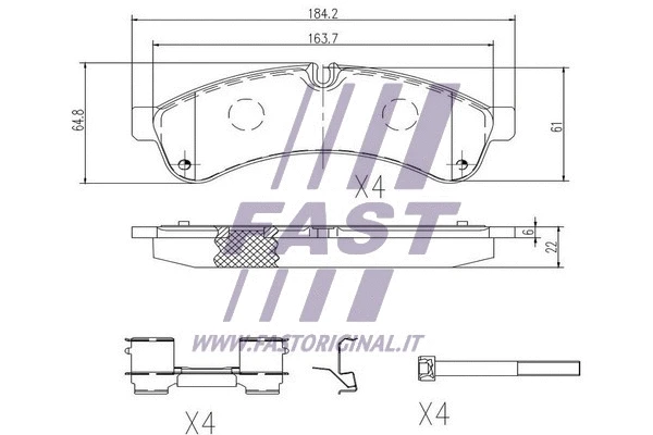 Brake Pad Set, disc brake