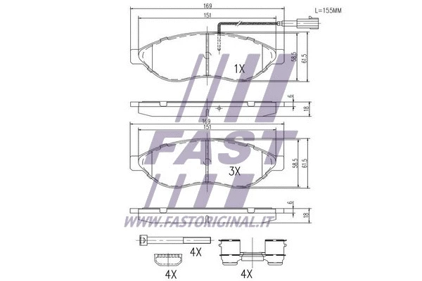 Brake Pad Set, disc brake
