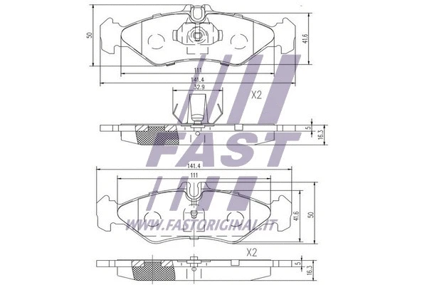 Brake Pad Set, disc brake