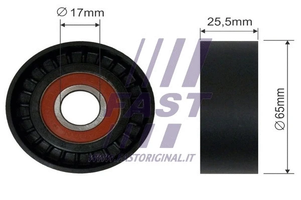 Deflection/Guide Pulley, V-ribbed belt (FT44574)