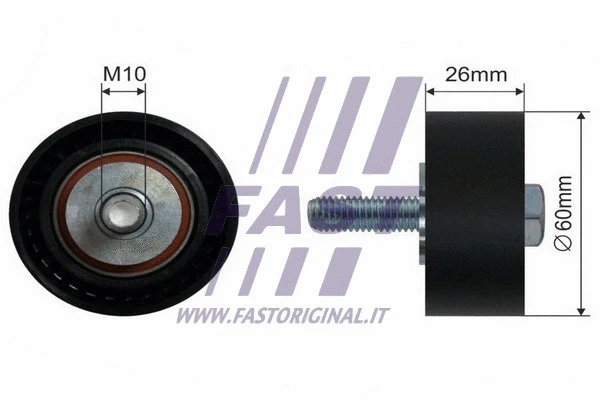 Deflection/Guide Pulley, V-ribbed belt (FT44532)