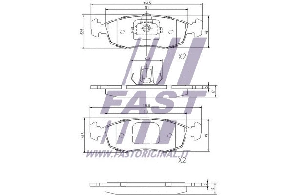 Brake Pad Set, disc brake