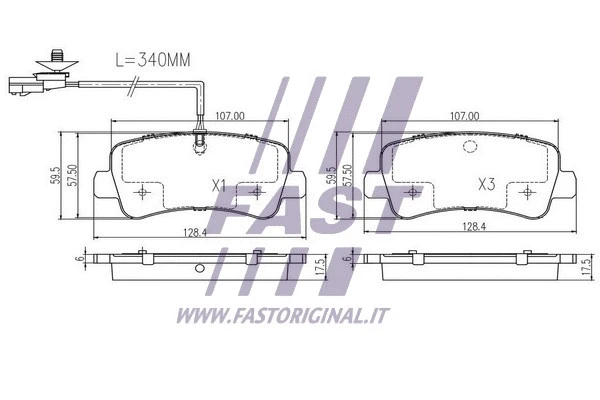 Brake Pad Set, disc brake