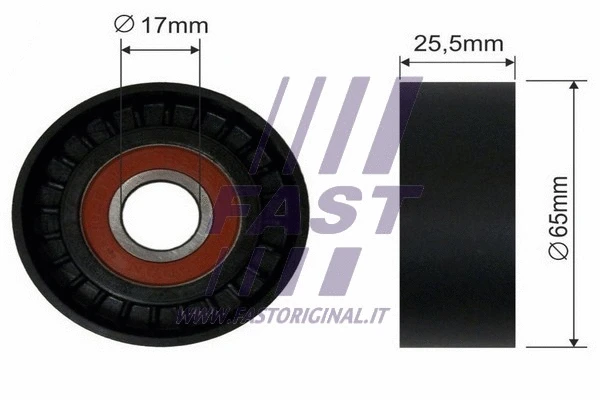 Tensioner Pulley, V-ribbed belt (FT44536)