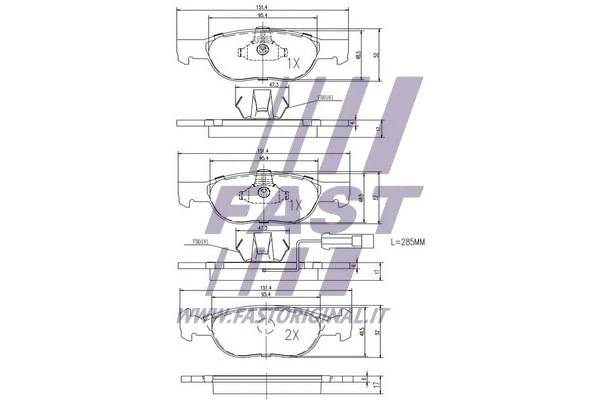 Brake Pad Set, disc brake