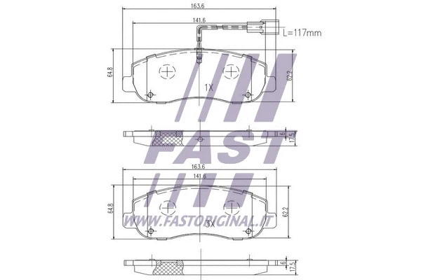 Brake Pad Set, disc brake