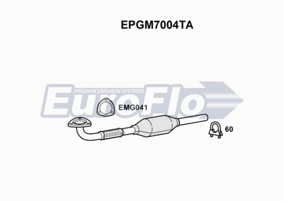 Soot/Particulate Filter, exhaust system (EPGM7004TA)
