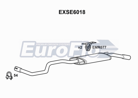 Rear Muffler (EXSE6018)