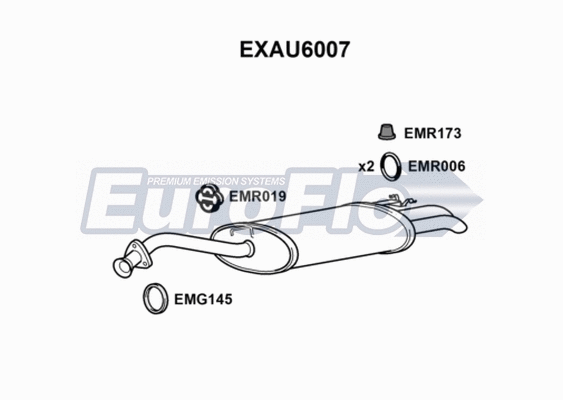 Rear Muffler (EXAU6007)