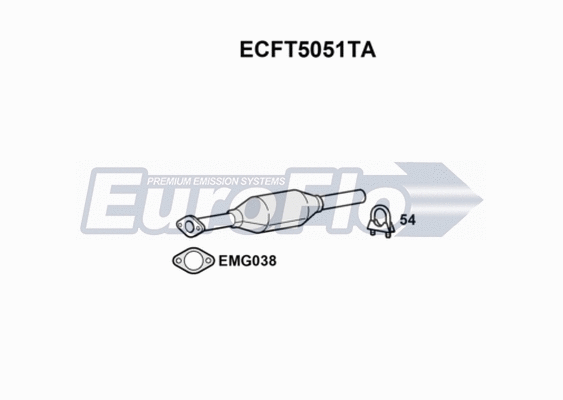 Catalytic Converter (ECFT5051TA)