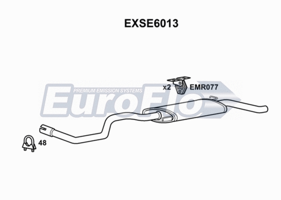 Rear Muffler (EXSE6013)