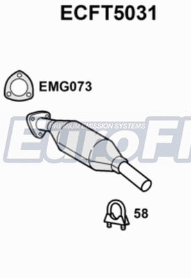 Catalytic Converter (ECFT5031)