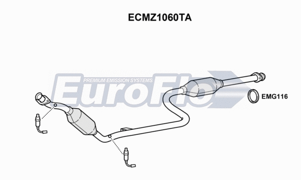 Catalytic Converter (ECMZ1060TA)