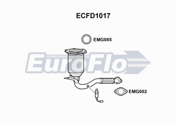 Catalytic Converter (ECFD1017)