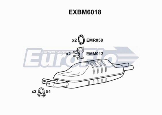 Rear Muffler (EXBM6018)