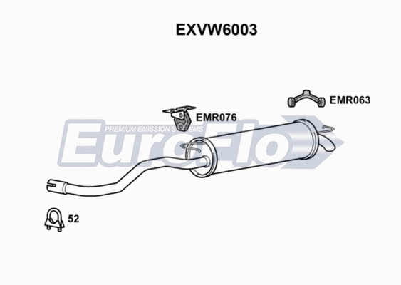 Rear Muffler (EXVW6003)