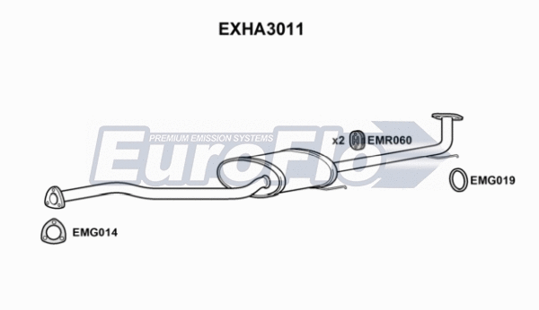 Centre Muffler (EXHA3011)