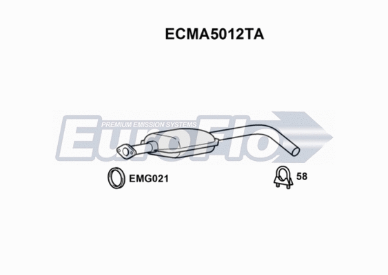 Catalytic Converter (ECMA5012TA)