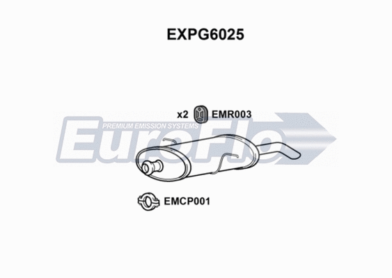 Rear Muffler (EXPG6025)
