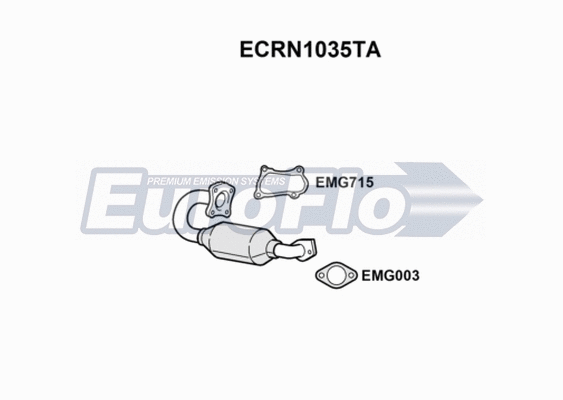 Catalytic Converter (ECRN1035TA)