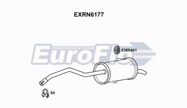 Rear Muffler (EXRN6177)