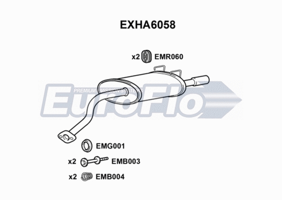 Rear Muffler (EXHA6058)