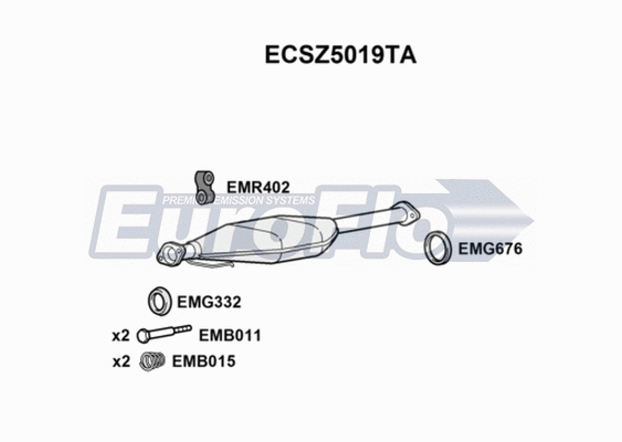 Catalytic Converter (ECSZ5019TA)