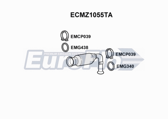 Catalytic Converter (ECMZ1055TA)