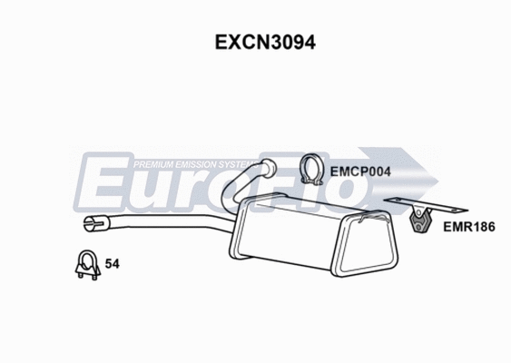 Centre Muffler (EXCN3094)