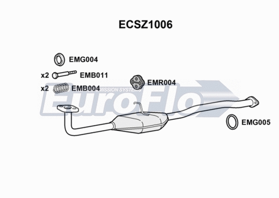 Catalytic Converter (ECSZ1006)