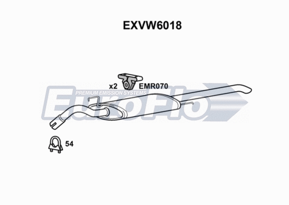 Rear Muffler (EXVW6018)