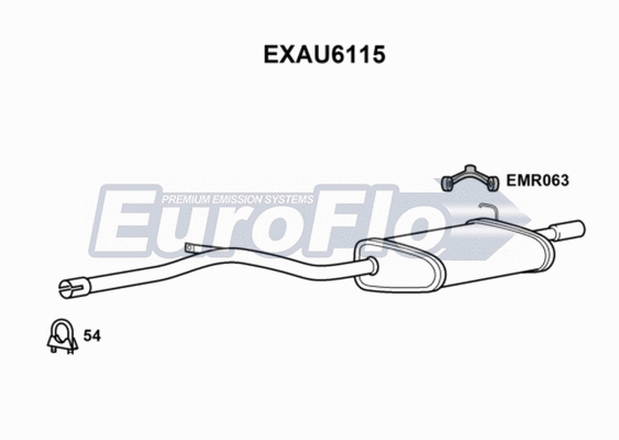 Rear Muffler (EXAU6115)