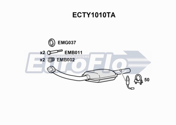 Catalytic Converter (ECTY1010TA)