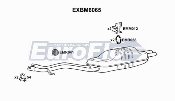 Rear Muffler (EXBM6065)