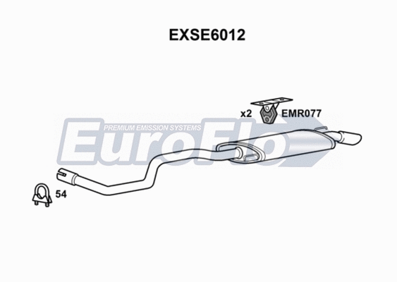 Rear Muffler (EXSE6012)