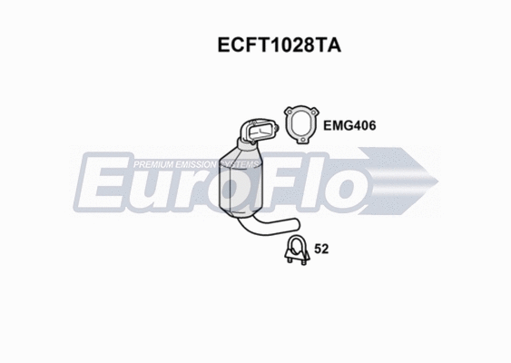 Catalytic Converter (ECFT1028TA)