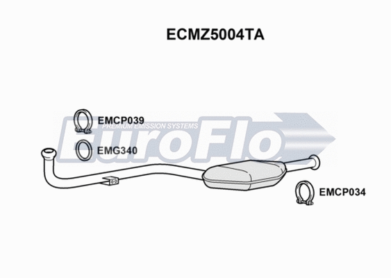 Catalytic Converter (ECMZ5004TA)