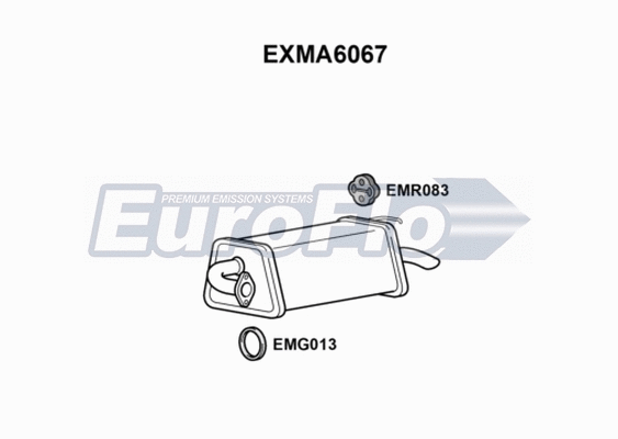 Rear Muffler (EXMA6067)
