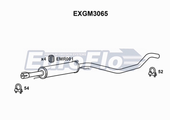 Centre Muffler (EXGM3065)