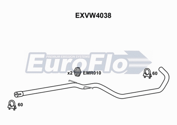 Exhaust Pipe (EXVW4038)