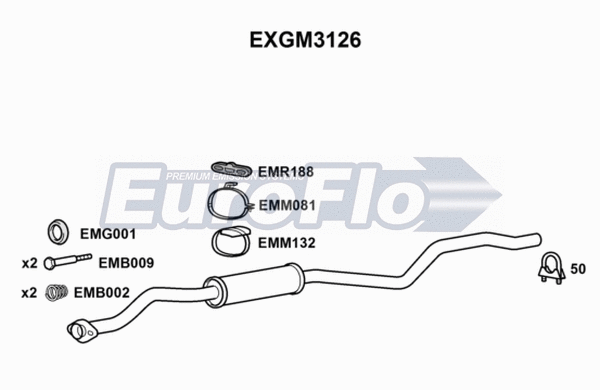 Centre Muffler (EXGM3126)
