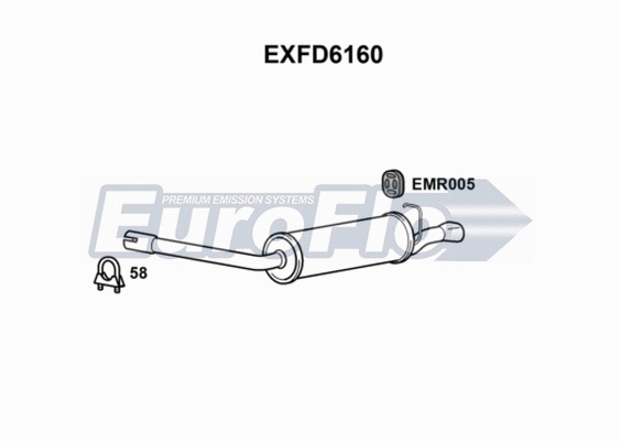Rear Muffler (EXFD6160)