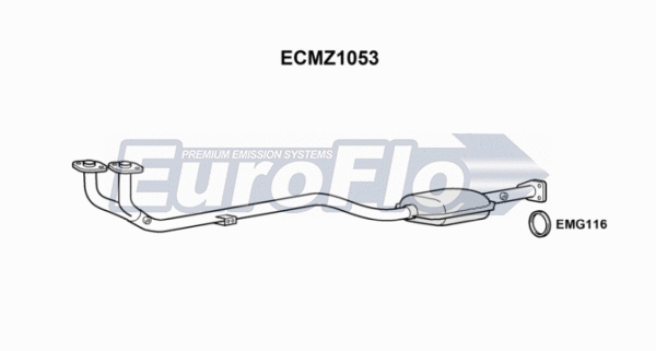 Catalytic Converter (ECMZ1053)