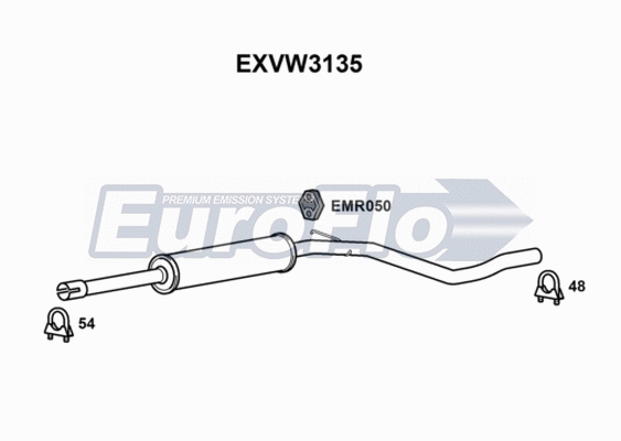 Centre Muffler (EXVW3135)