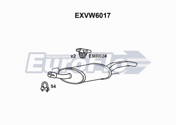Rear Muffler (EXVW6017)