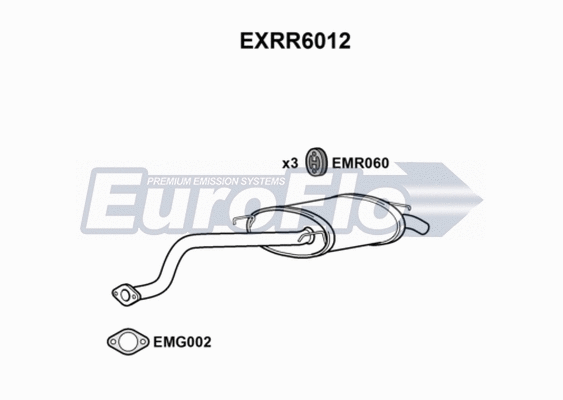 Rear Muffler (EXRR6012)