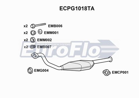 Catalytic Converter (ECPG1018TA)