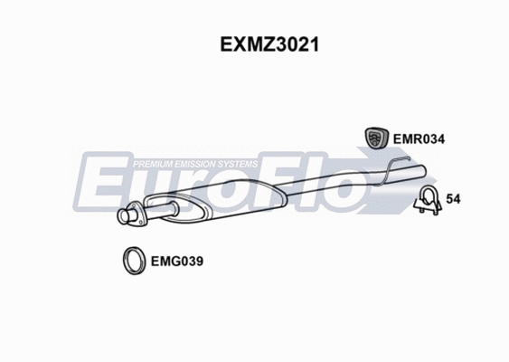 Centre Muffler (EXMZ3021)